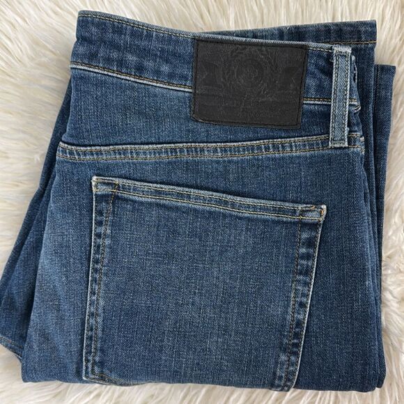 SUPERDRY DENIM BLUE JEANS MADE WITH ORGANIC COTTON SLIM STRAIGHT SIZE 34X32 - Picture 8 of 10